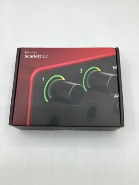 Focusrite Scarlett 2i2 USB Audio Interface - Red ; New in Box 4th Generation.
